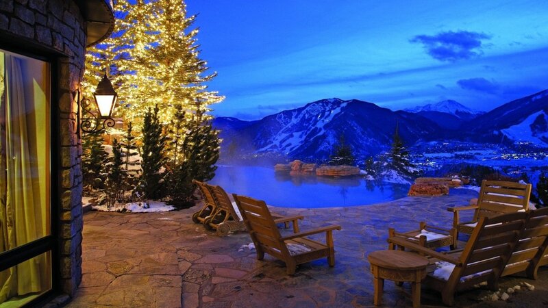 Wooden Chairs on Patio
