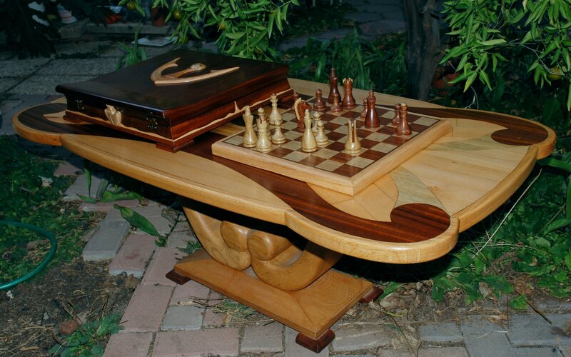 Wooden Chess Table
