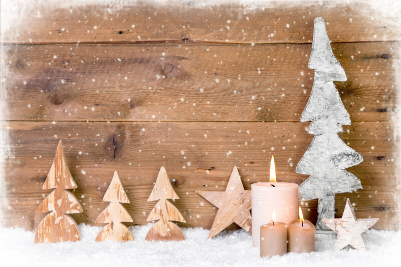 Wooden Christmas Decorations — Brown