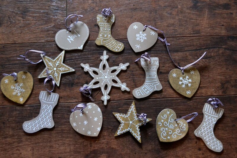 Wooden Christmas Ornaments