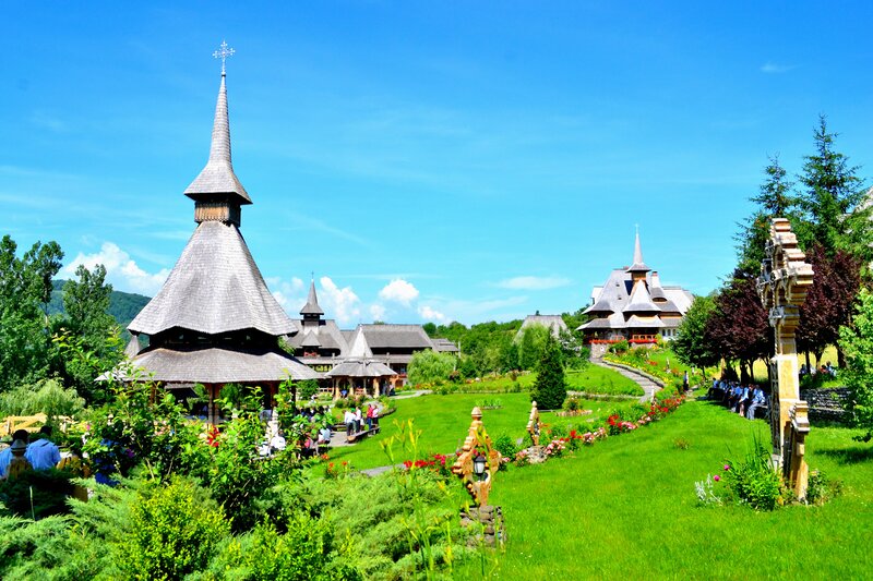 Wooden Church Complex — Green, Serene