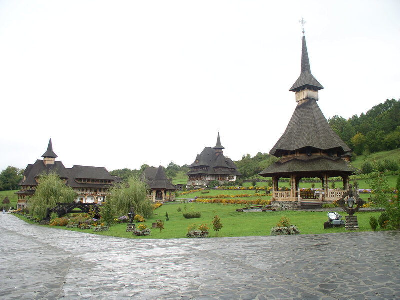 Wooden church complex in Romania