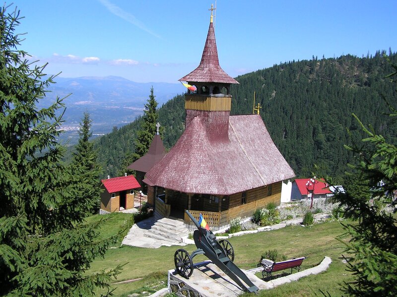 Wooden Church on Hill — Green