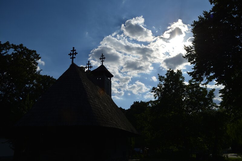 Wooden Church Silhouette