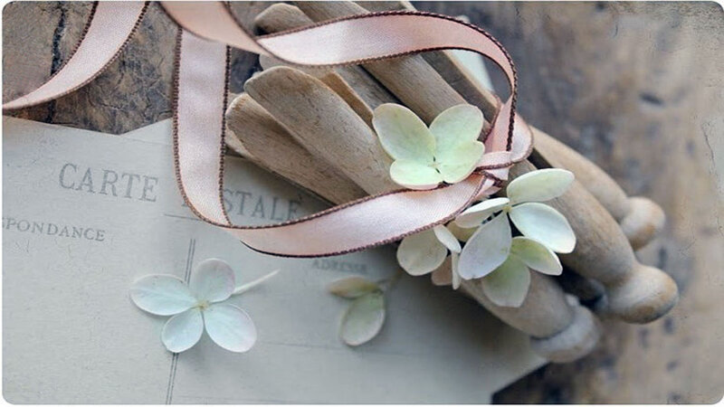 Wooden Clothespins with Flowers
