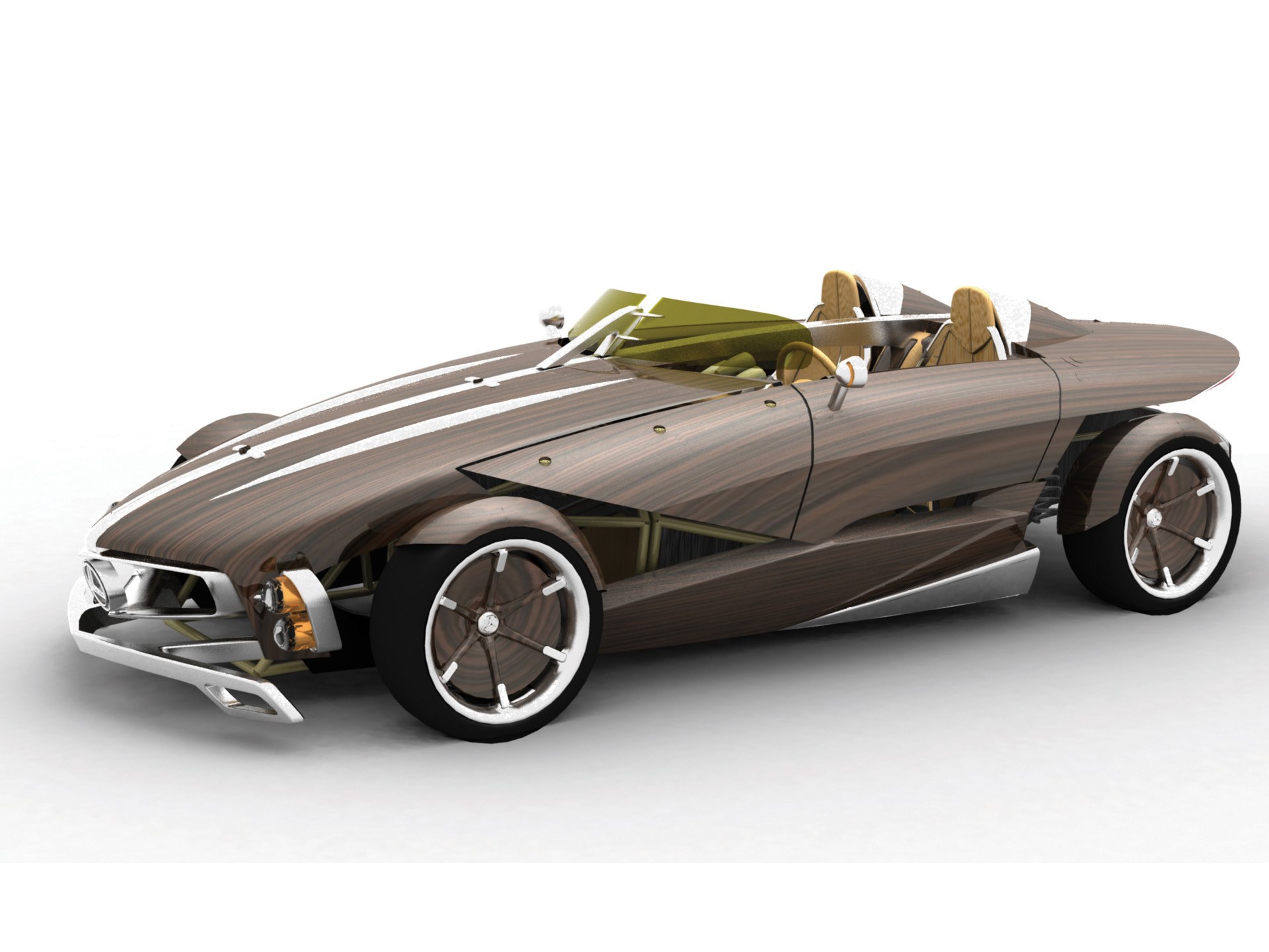 wooden concept car