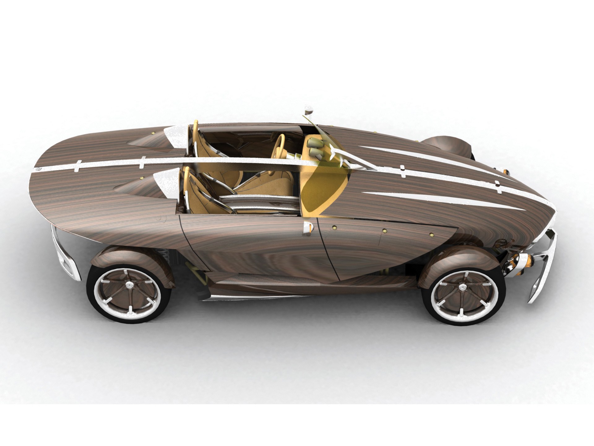 wooden concept car