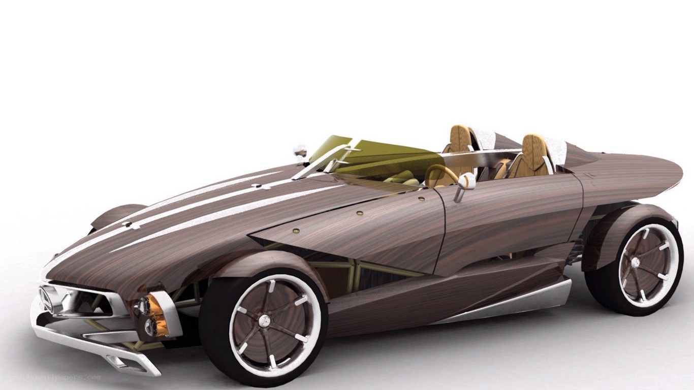 wooden concept car