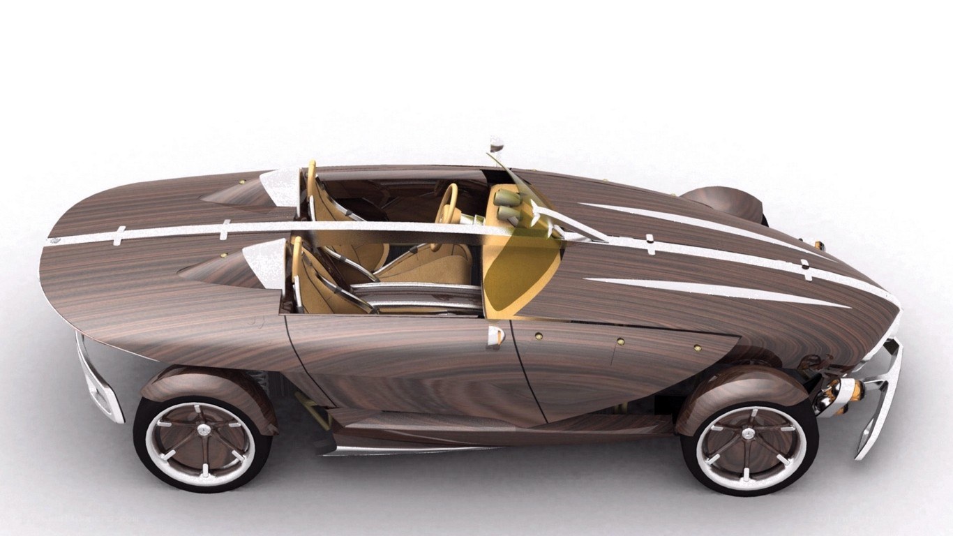 wooden concept car