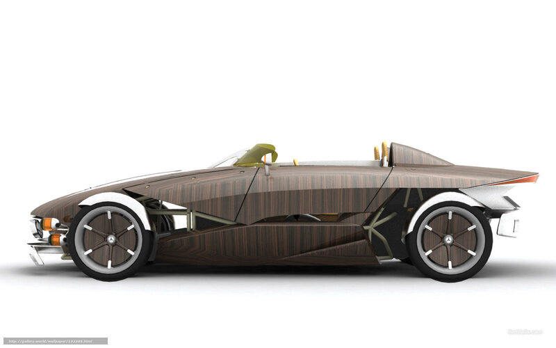 Wooden Concept Car — Brown, Neutral
