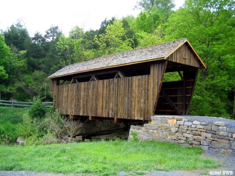 Wooden Covered Bridge — Green
