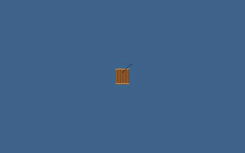 Wooden Crate with Arrow
