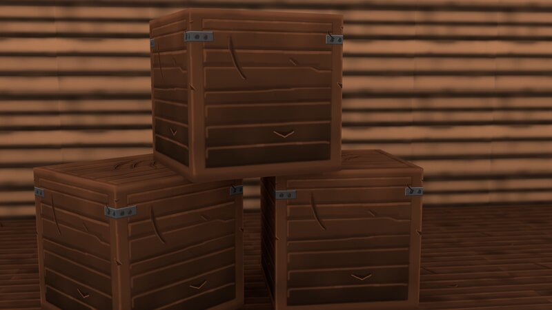 Wooden Crates Stacked