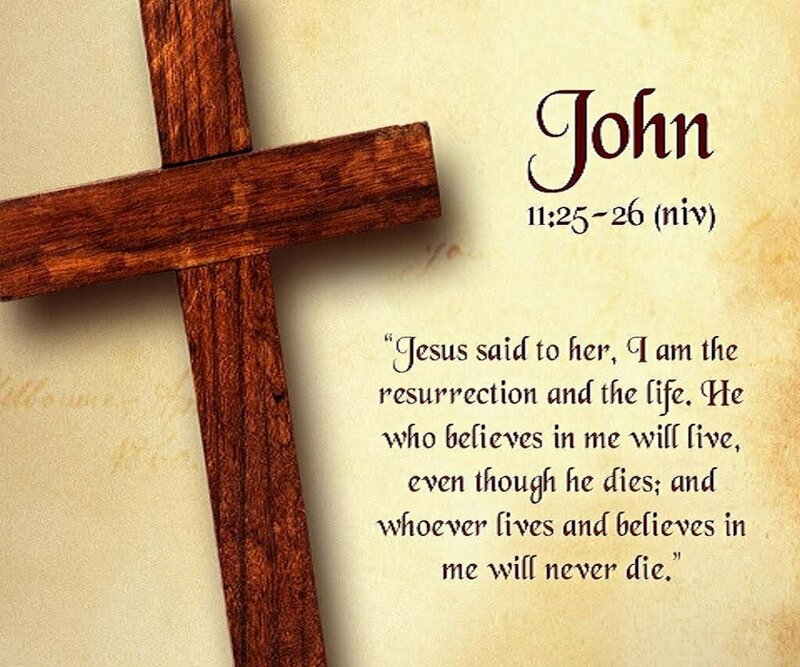 Wooden Cross and Text