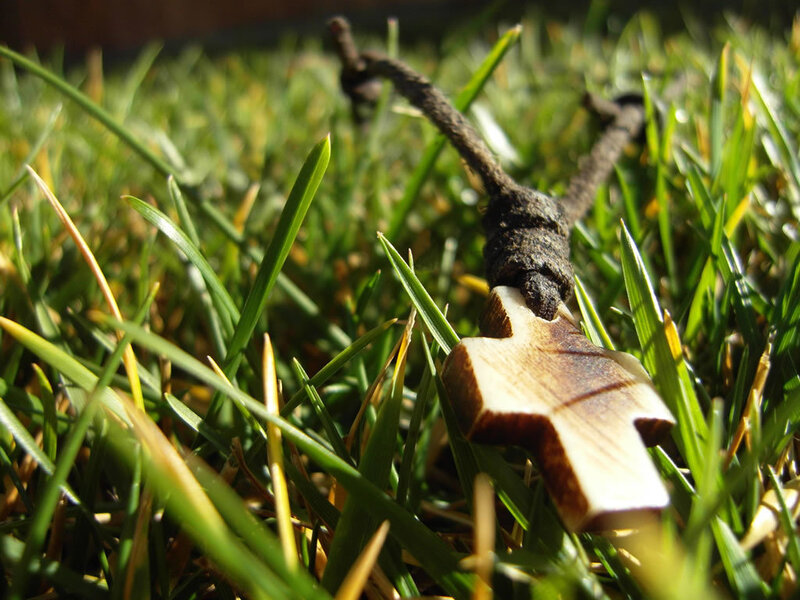 Wooden Cross Necklace