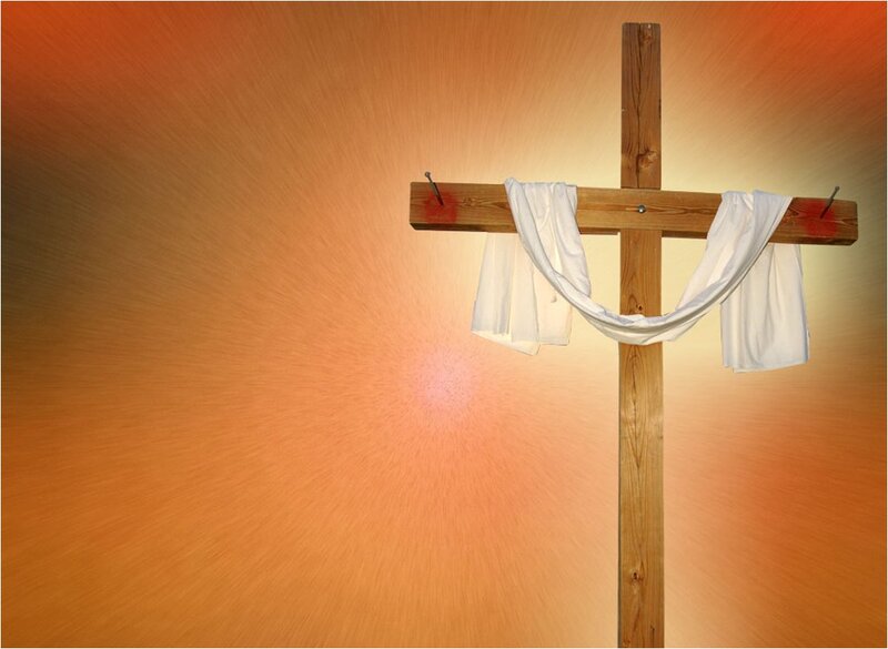 Wooden Cross with Cloth