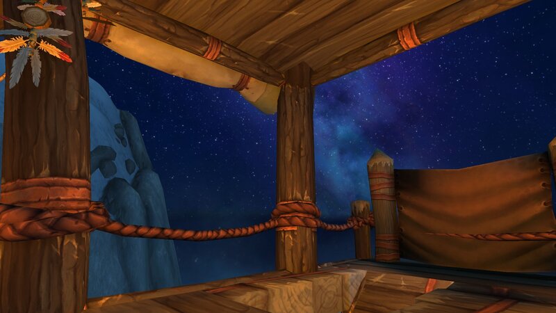 Wooden Deck at Night — Brown