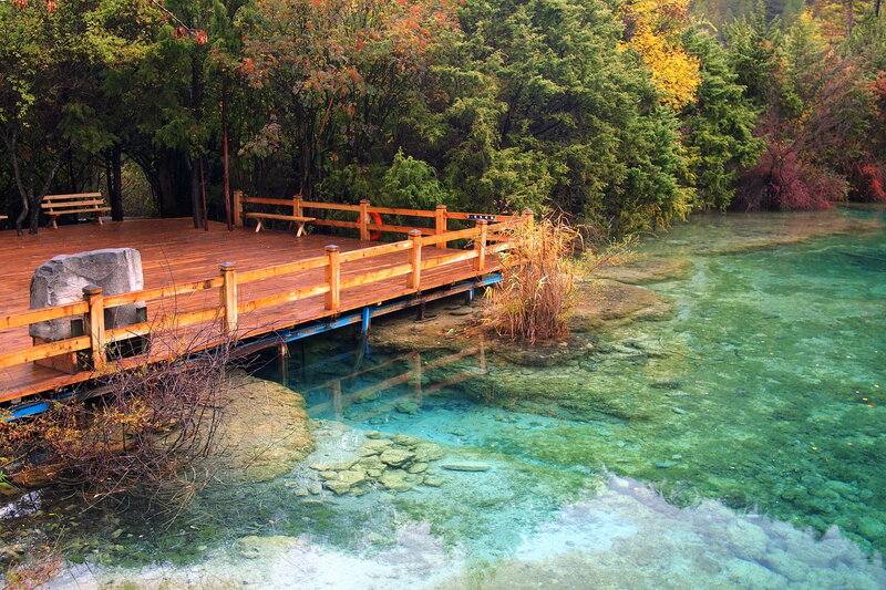 Wooden Deck by Lake