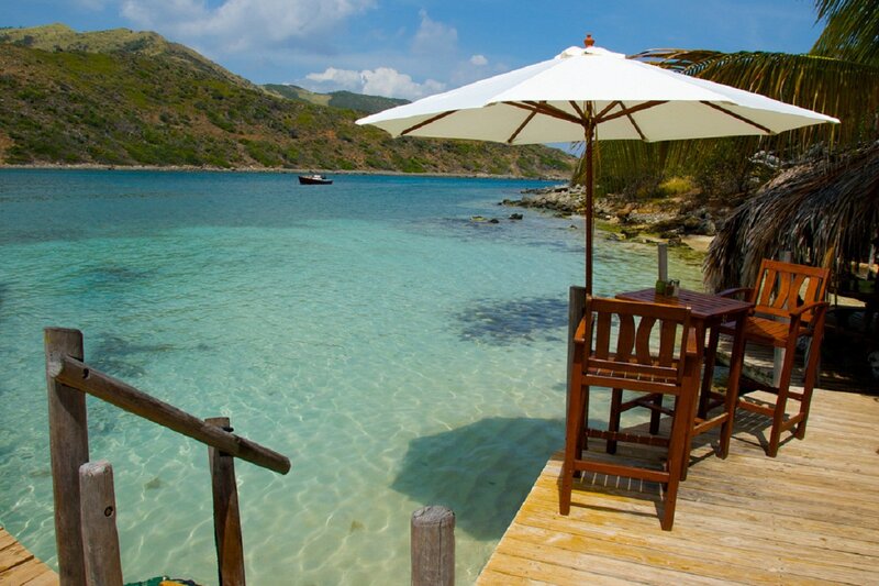 Wooden Deck by the Sea