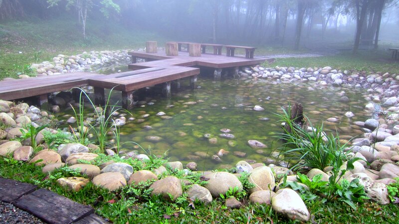 Wooden Deck over Pond