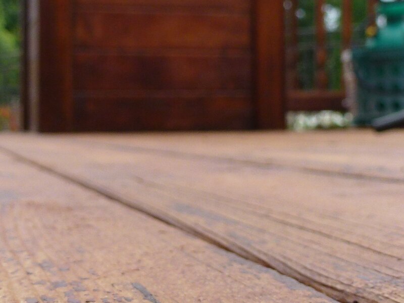 wooden deck surface