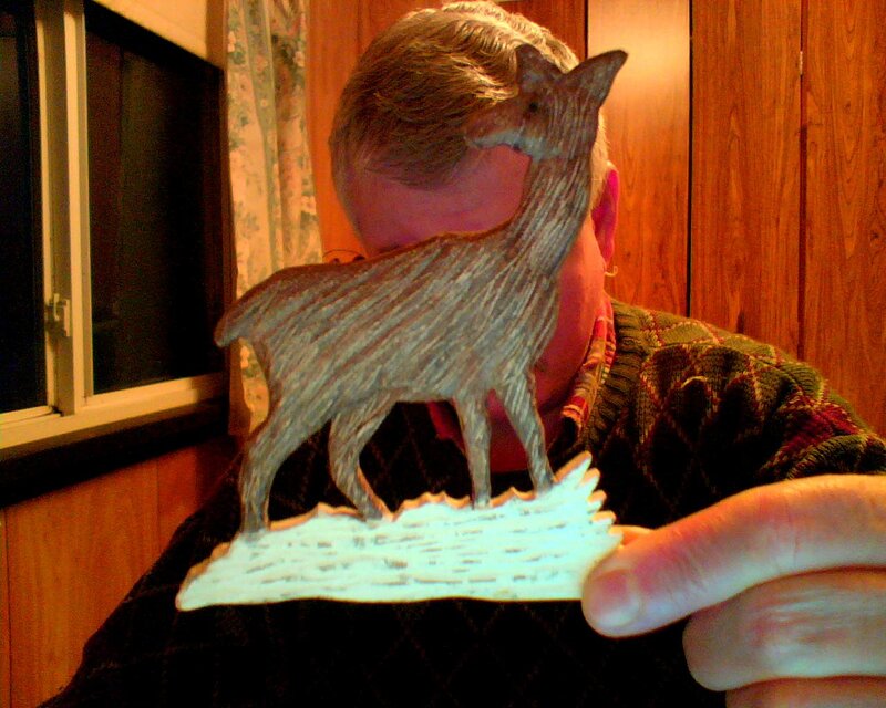 Wooden Deer Cutout