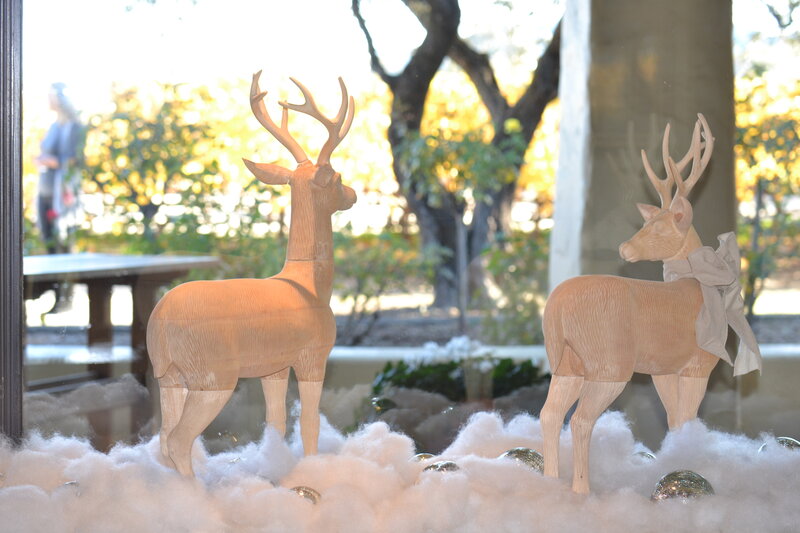 Wooden Deer Figurines