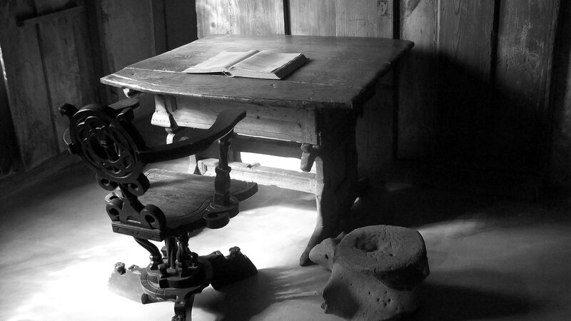 Wooden Desk and Chair