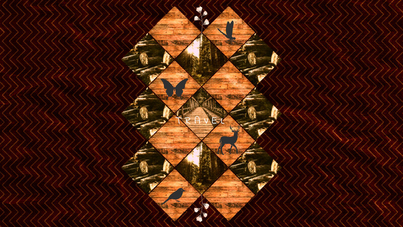 Wooden Diamond Collage