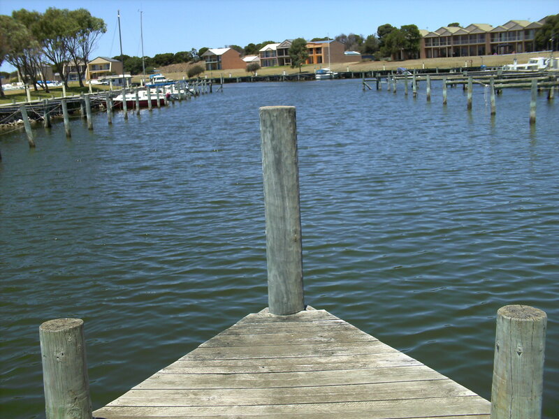 Wooden Dock in Marina
