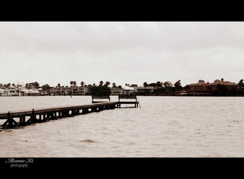 Wooden Dock on Water — Brown