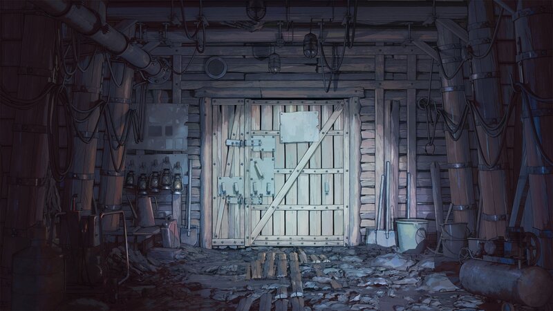 Wooden Door in Shed
