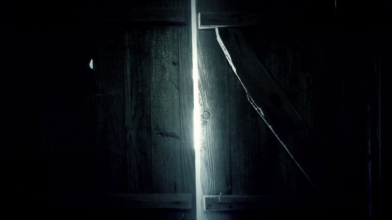 Wooden Door with Light
