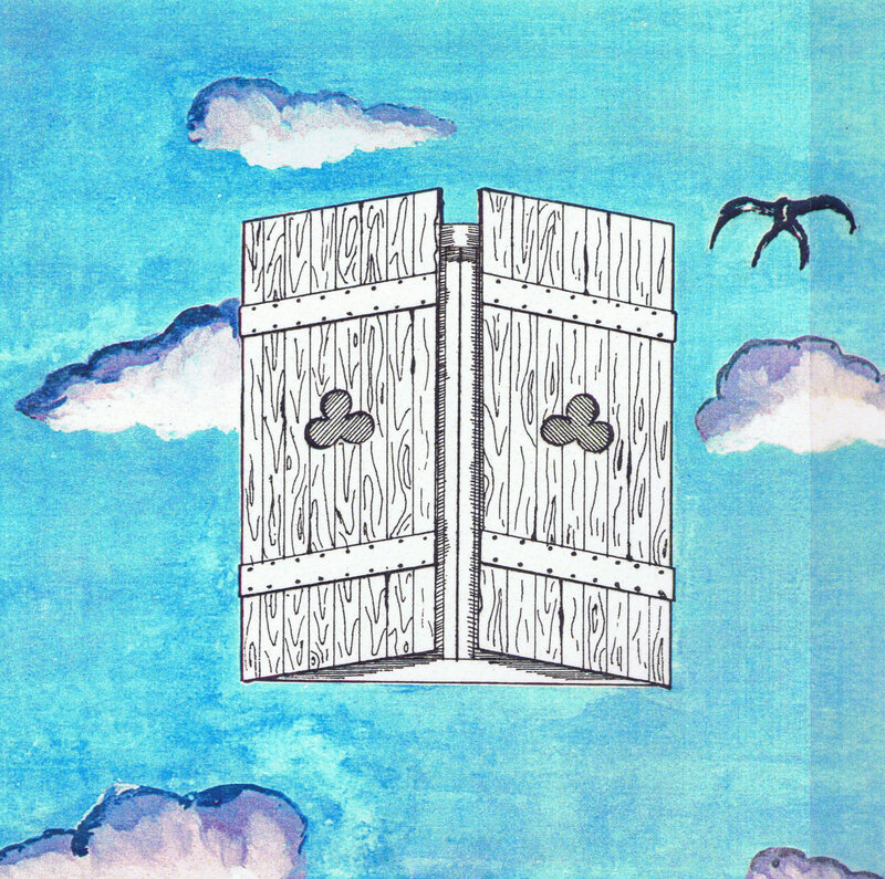 wooden doors in the sky