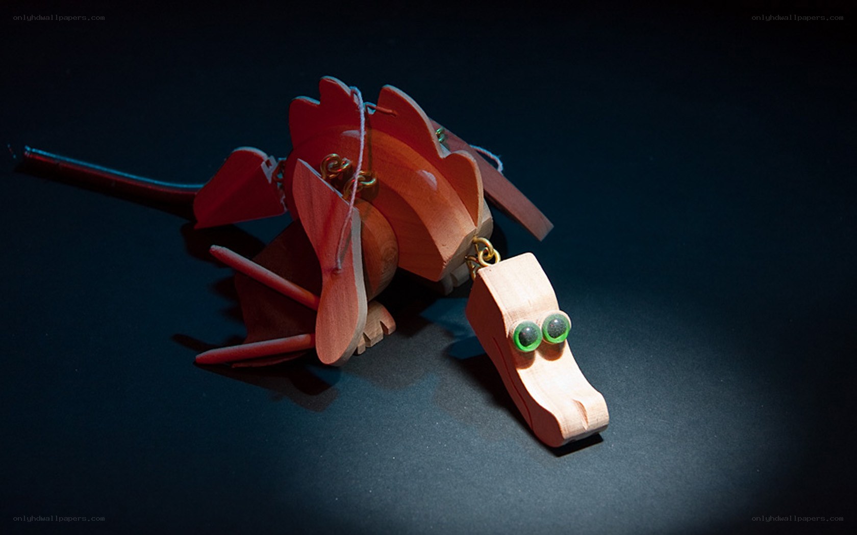 Wooden dragon toy