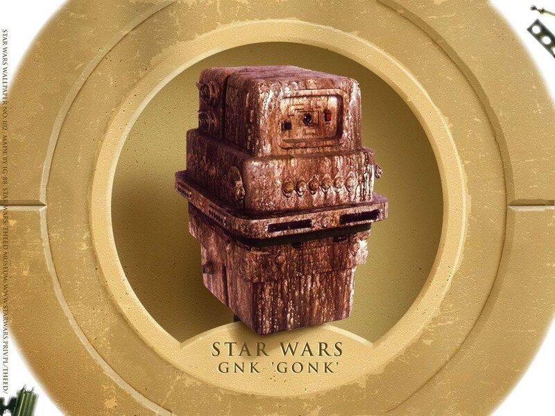 Wooden Droid Sculpture