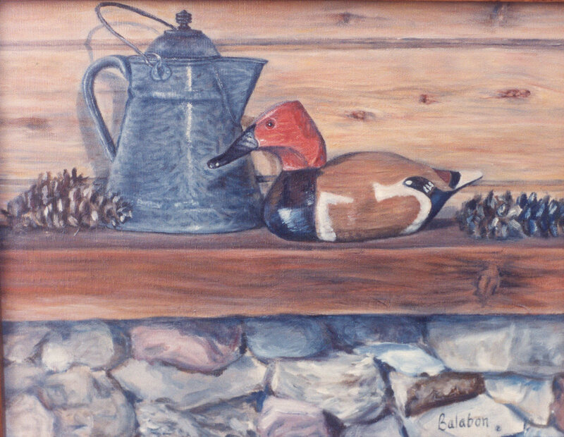 Wooden Duck Decoy — Brown
