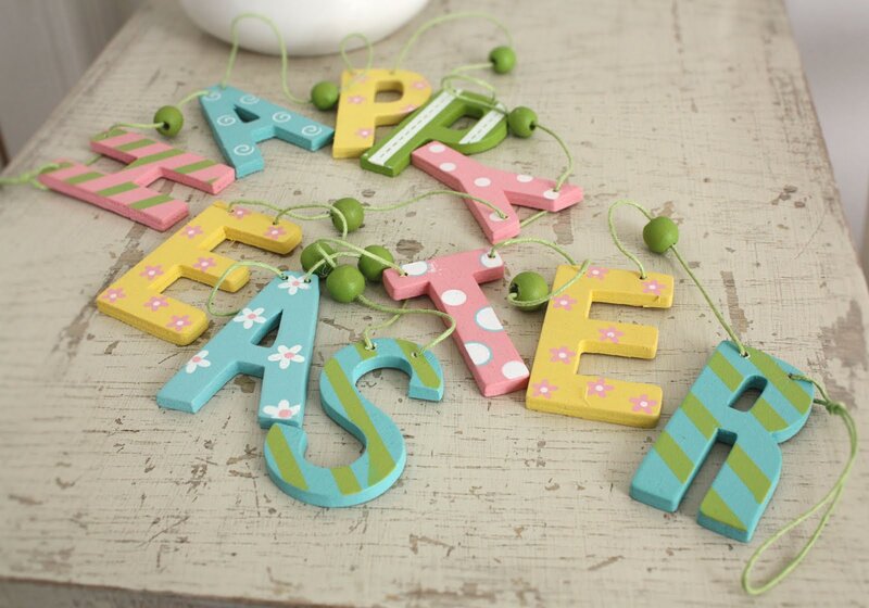 Wooden Easter Letters