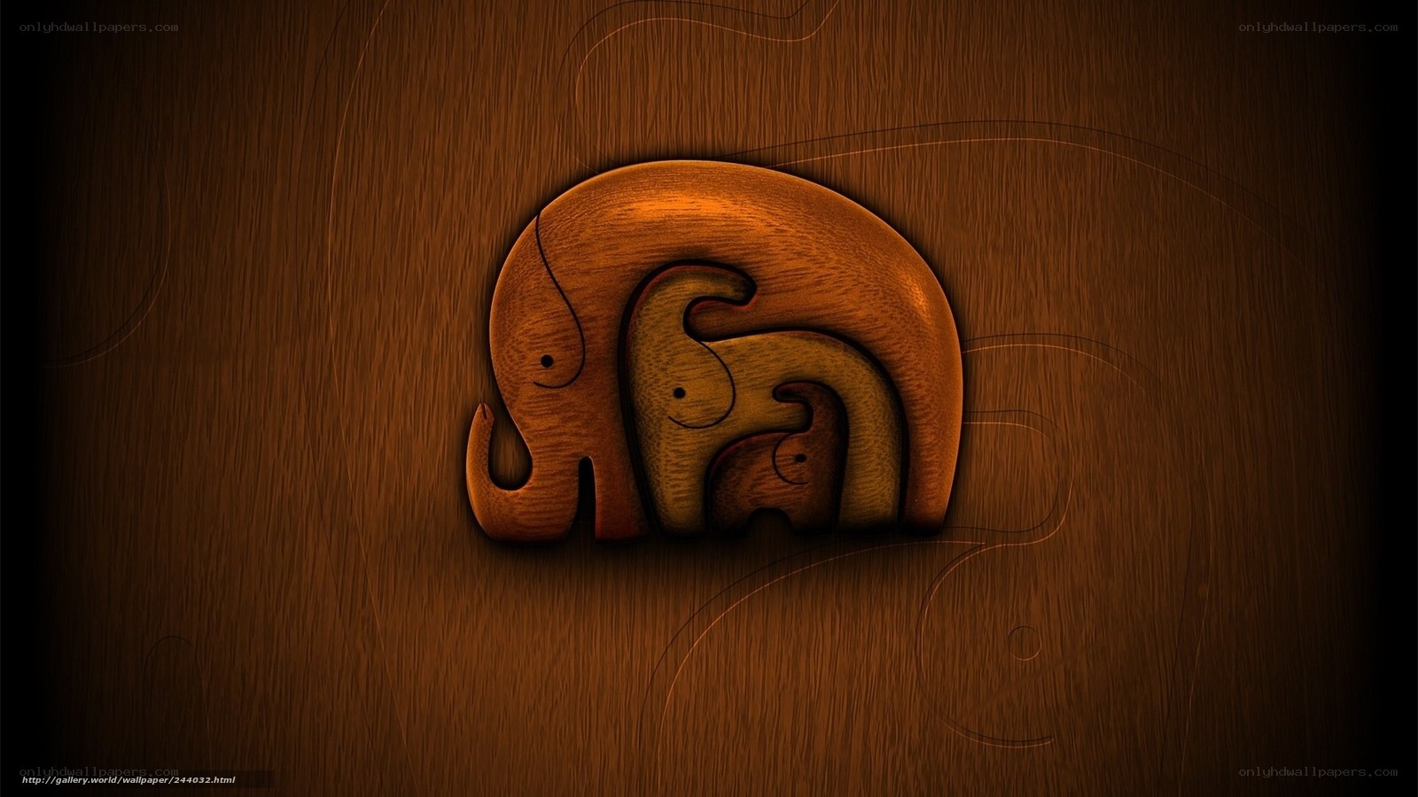 Wooden elephant puzzle design