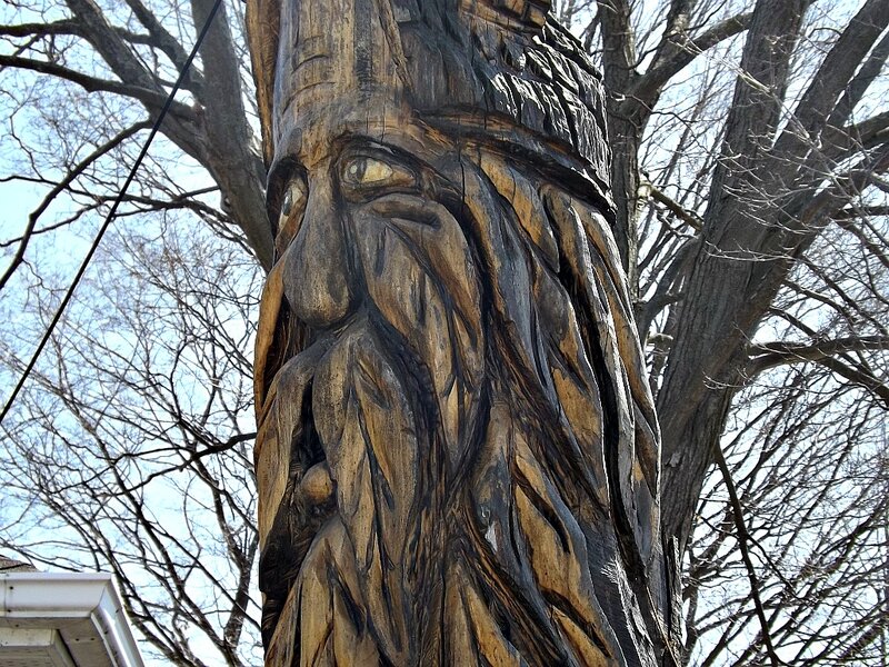 Wooden Face Carving