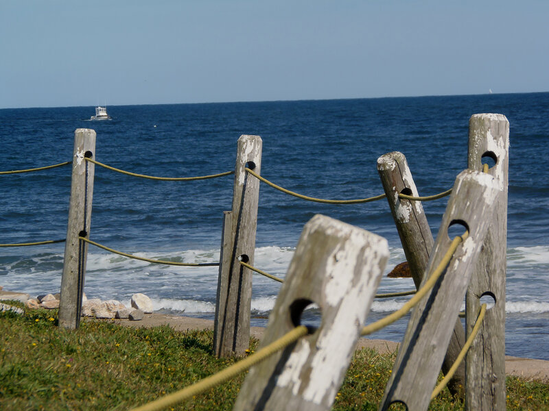 Wooden Fence by Ocean