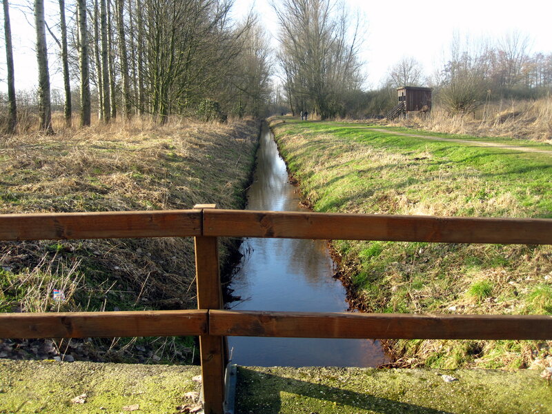 Wooden Fence over Canal