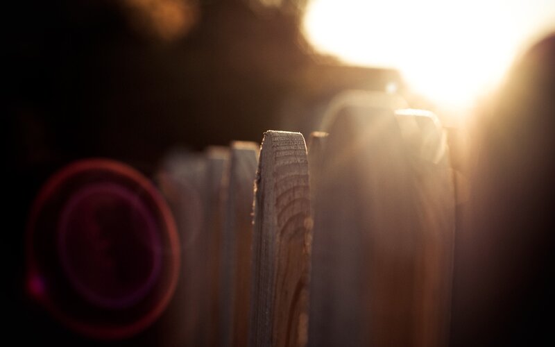Wooden Fence Slats — Brown, Dramatic