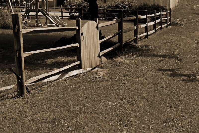 Wooden Fence with Gate