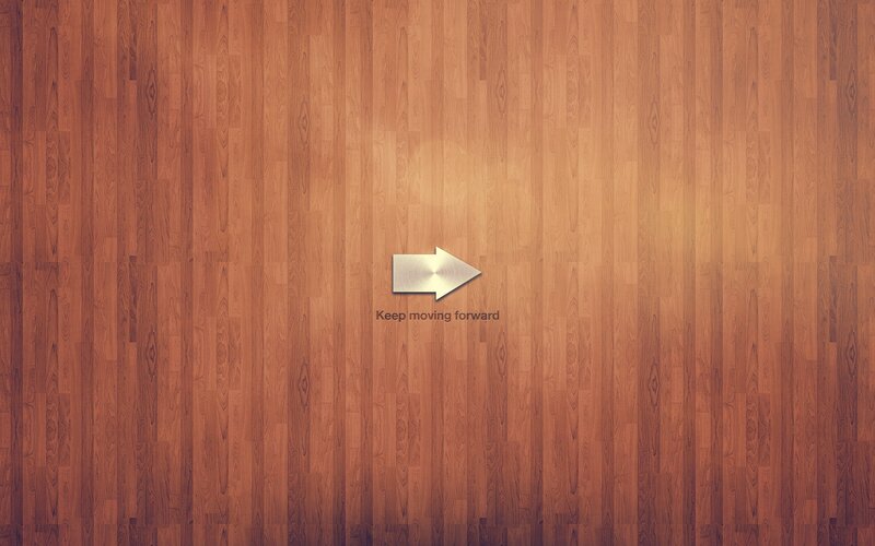 Wooden Floor with Arrow