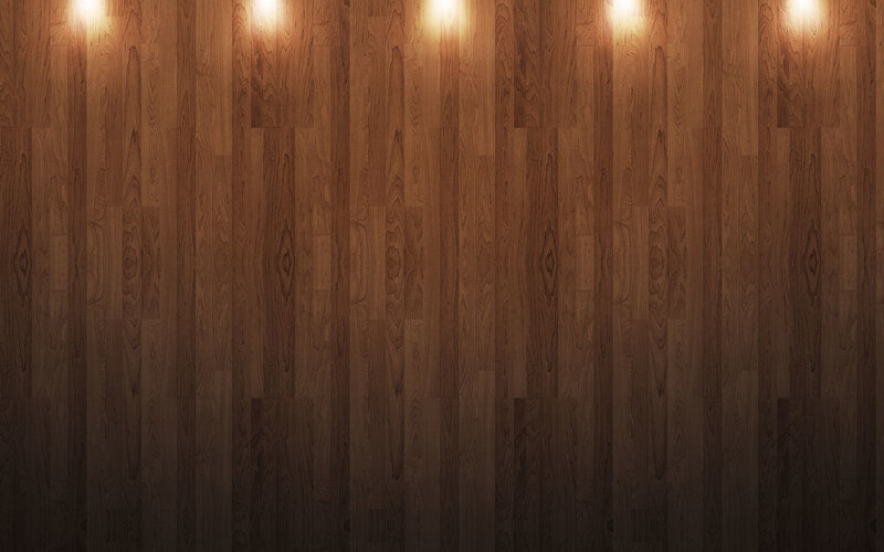 Wooden Floor with Lights — Brown, Dark, Photograph