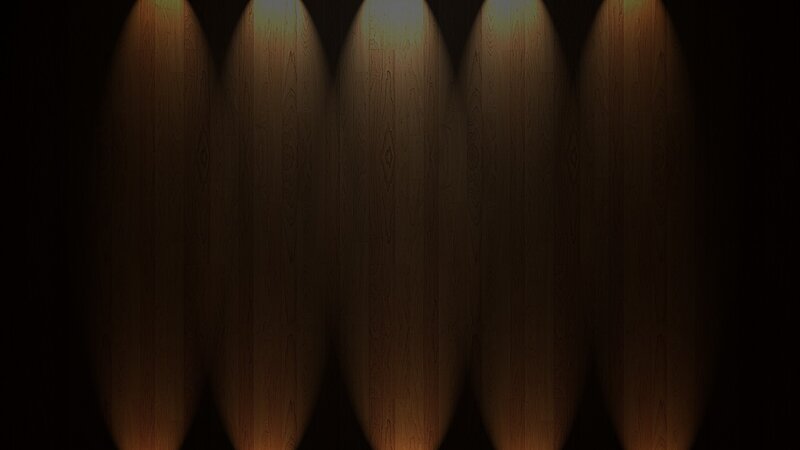Wooden Floor with Spotlights