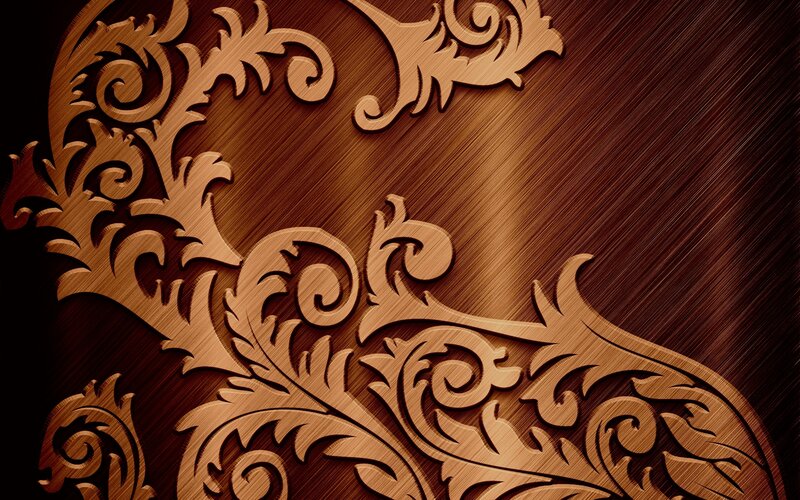 Wooden Floral Carving