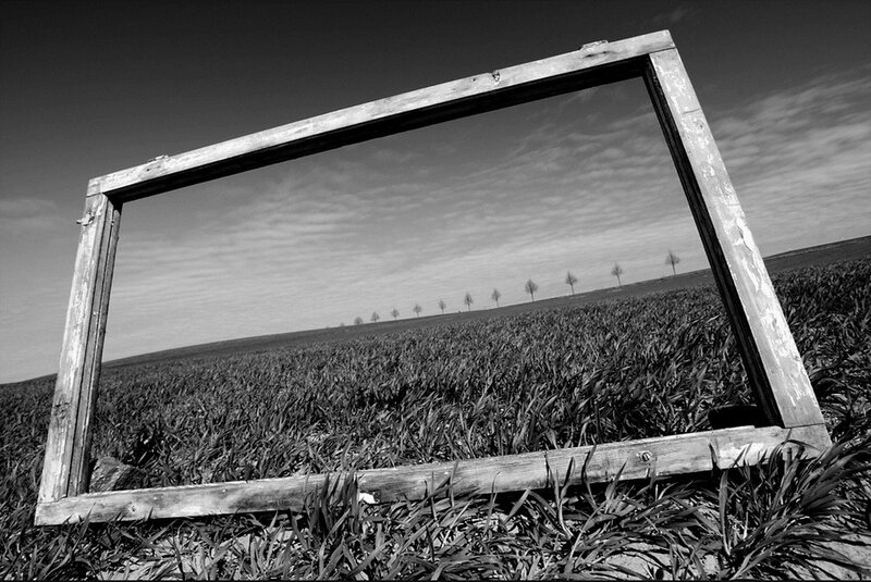 Wooden Frame in Field