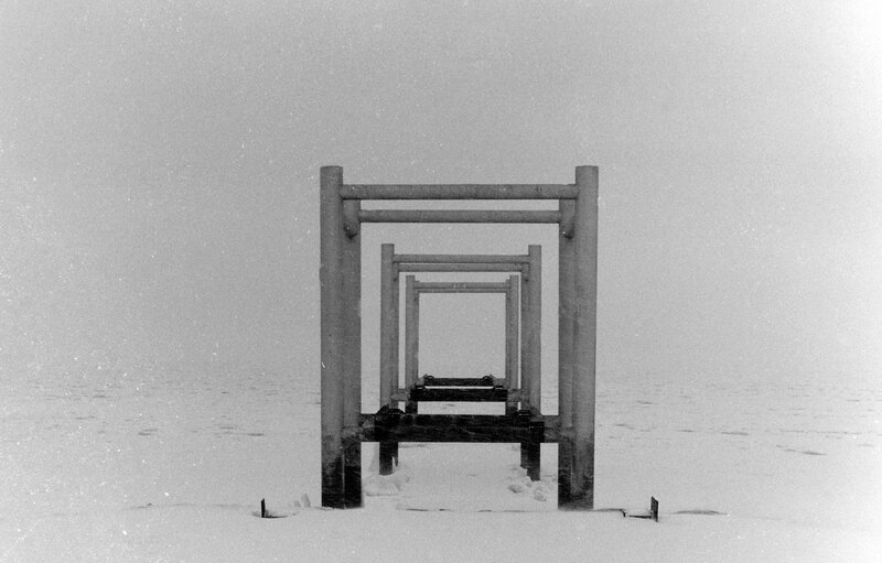 Wooden Frames in Snow